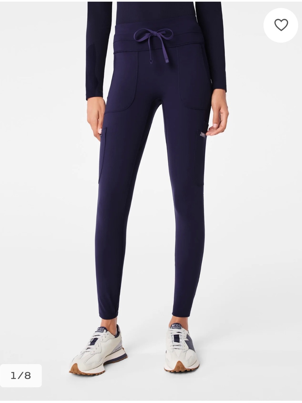 Figs Navy High-Waist Skinny Leggings XS